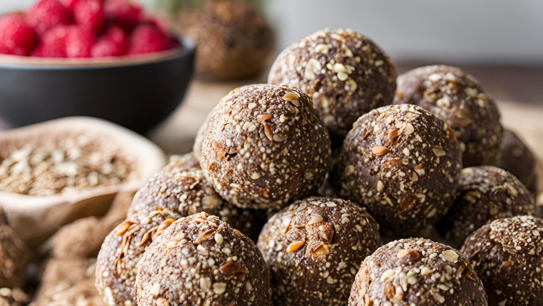 Leinsamen-Energie-Bällchen