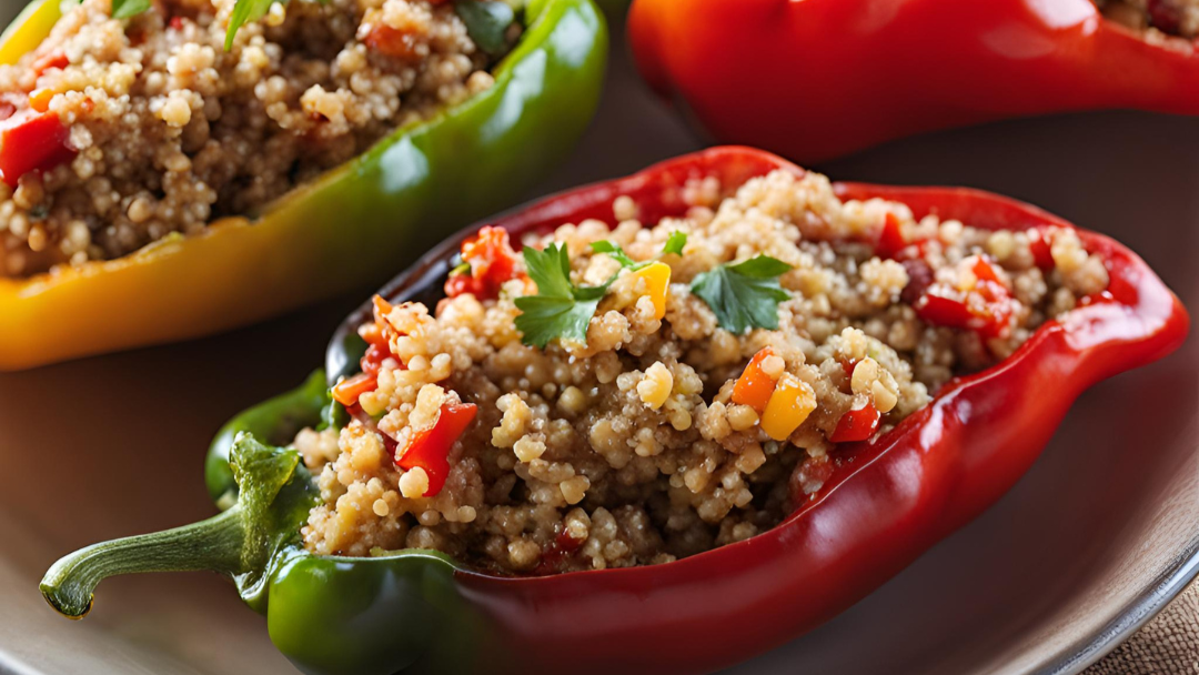 Paprika gefüllt mit Quinoa