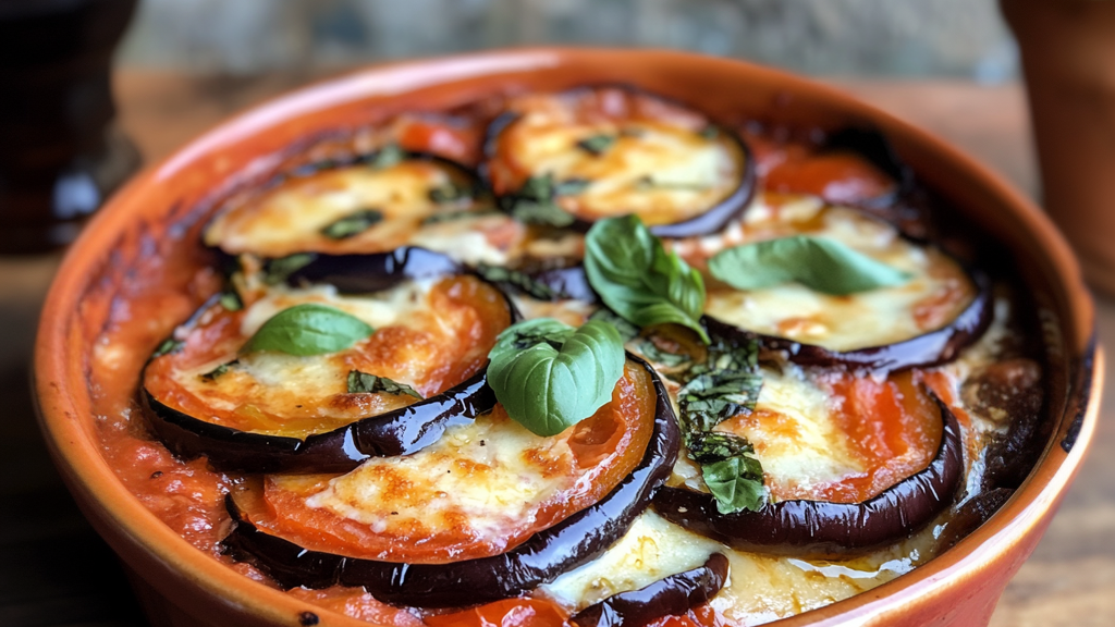 Auberginen-Tomaten-Auflauf